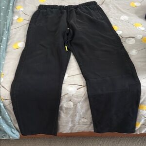 Adidas Black Sweatpants with Elastic Waistband